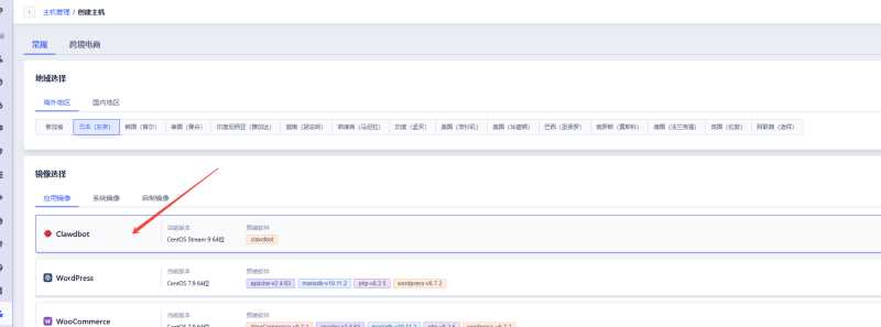 Clawdbot创建步骤-创建轻量云主机