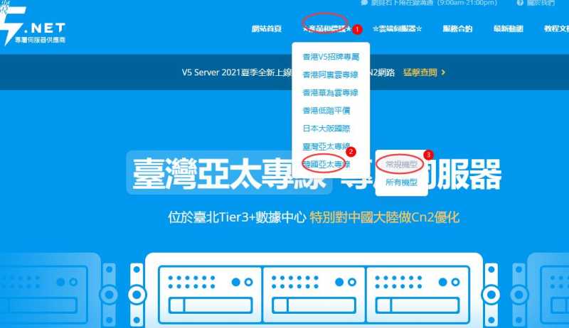 V5.NET韩国独立服务器购买教程