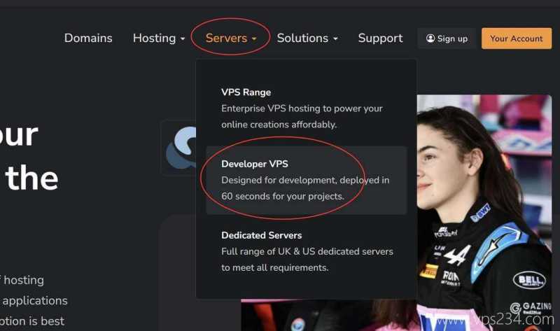 HostMedia英国VPS购买教程-首页入口