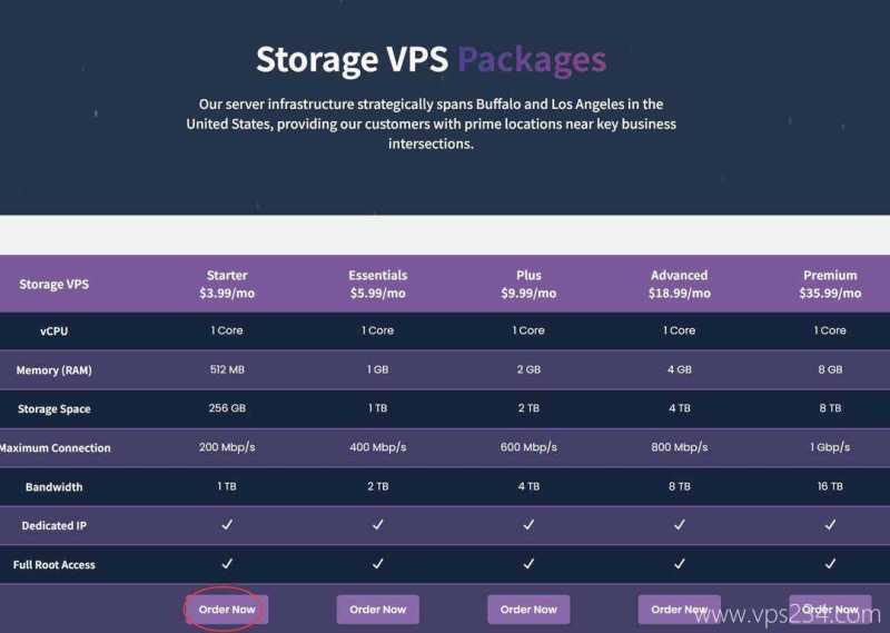 DediRock美国大硬盘VPS购买教程-套餐选择