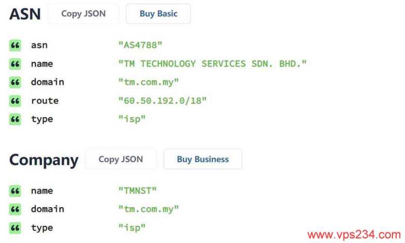 Mondoze马来西亚家宽VPS-IP家宽属性