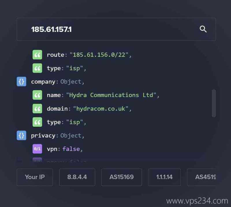 CstoneCloud英国VPS测评-ISP类型IP测试
