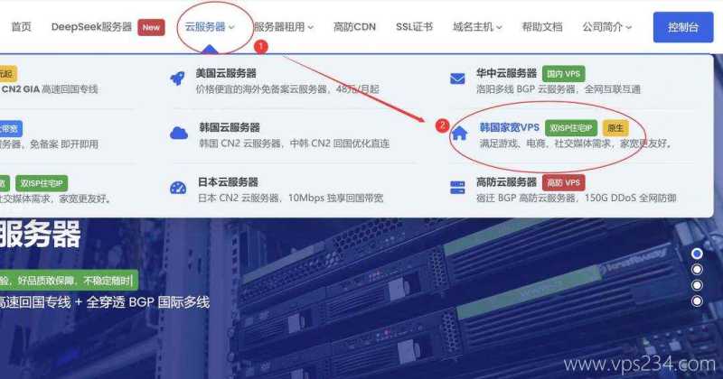 31IDC韩国家宽VPS购买教程-入口链接