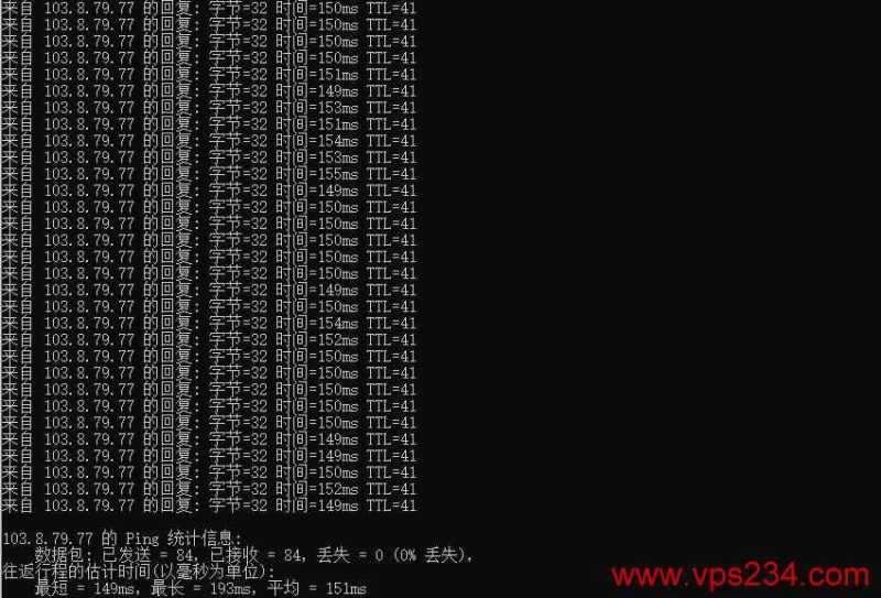 RumahHosting印尼VPS测评 - 本地Ping延迟测试