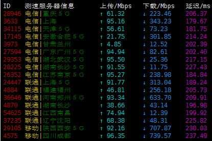Database Mart美国VPS测评 - 速度测试
