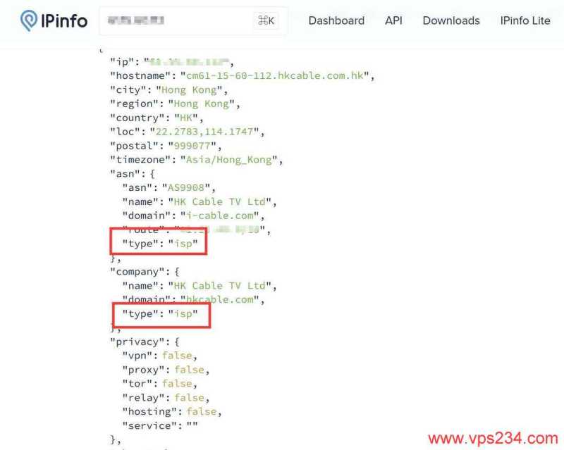 丽萨主机双ISP住宅IP香港家宽VPS网络测试-ISP类型测试