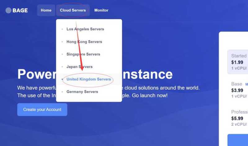 BageVm英国VPS购买教程