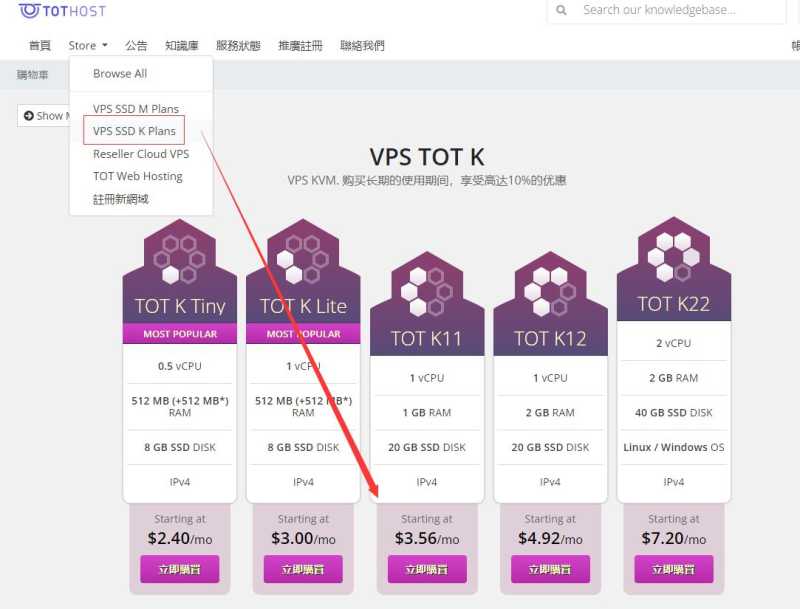 TotHost越南VPS购买教程