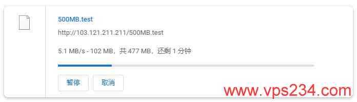 绿云日本VPS测评 - 下载速度测试