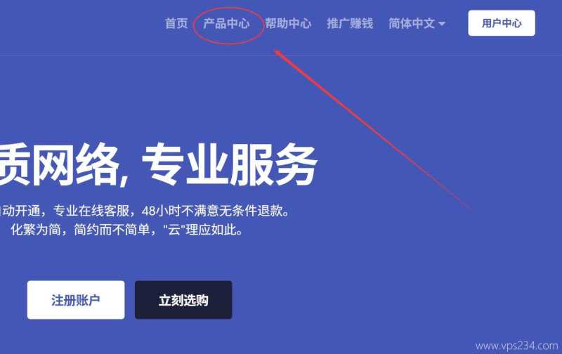 丽萨主机纽约美国VPS购买教程-首页产品入口