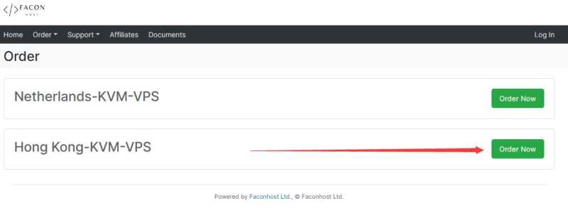 Faconhost香港VPS购买 - 机房选择