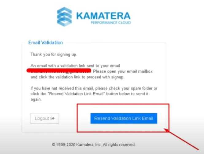 Kamatera教程 - 注册 - 邮箱验证