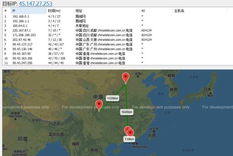 维翔主机香港主机延迟测试