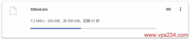 VPSServer德国VPS网络测试-下载速度