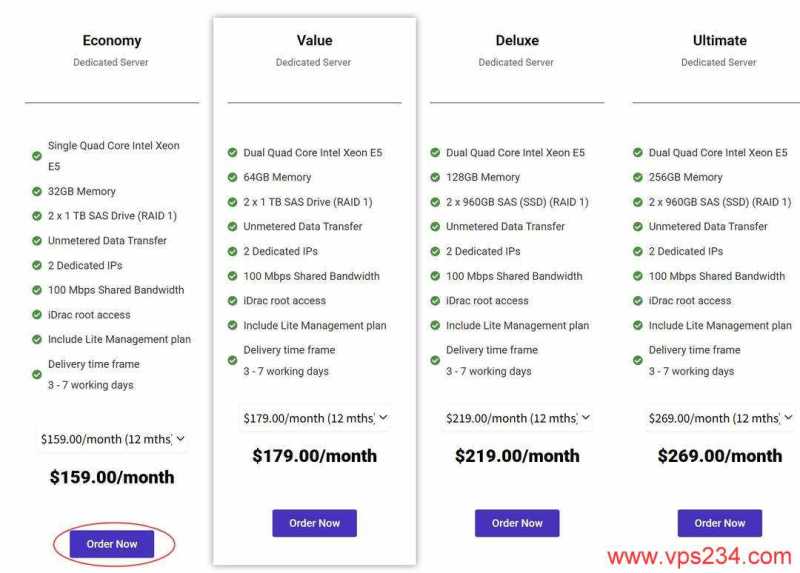 Server Gigabit马来西亚服务器购买教程-套餐选择