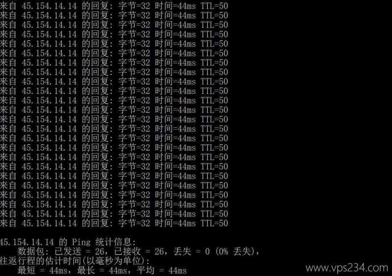 HostKVM韩国VPS测评-本地Ping平均延迟测试