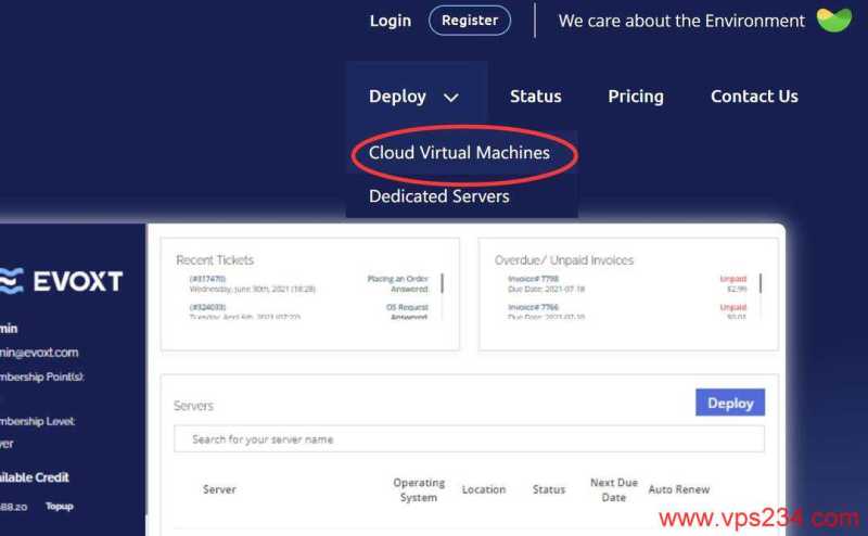 Evoxt法国VPS购买教程-购买入口