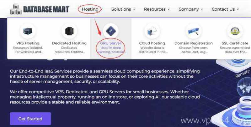 Database Mart美国GPU VPS购买教程 - 入口链接