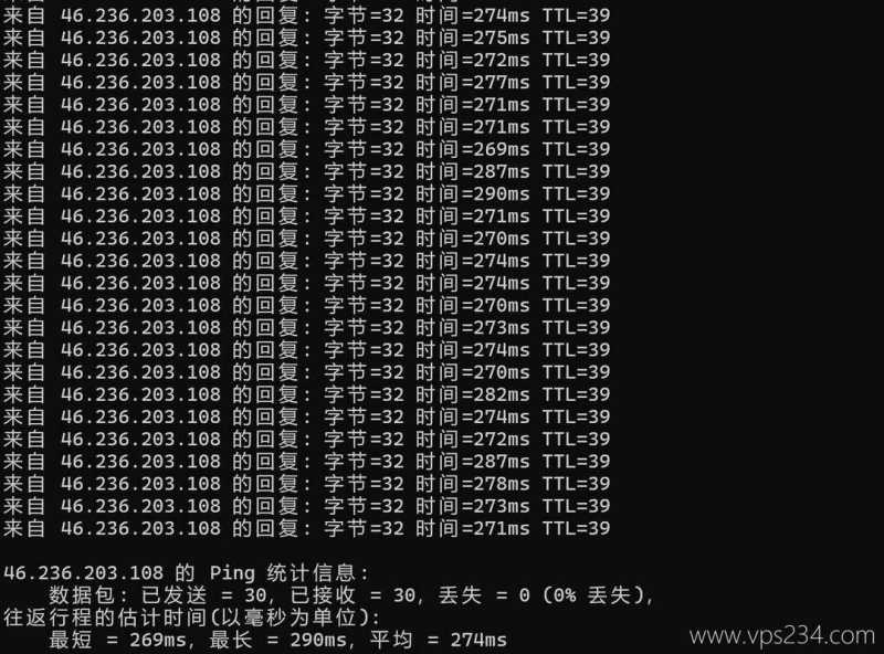 UCloud德国家宽VPS网络测试-本地Ping平均延迟测试