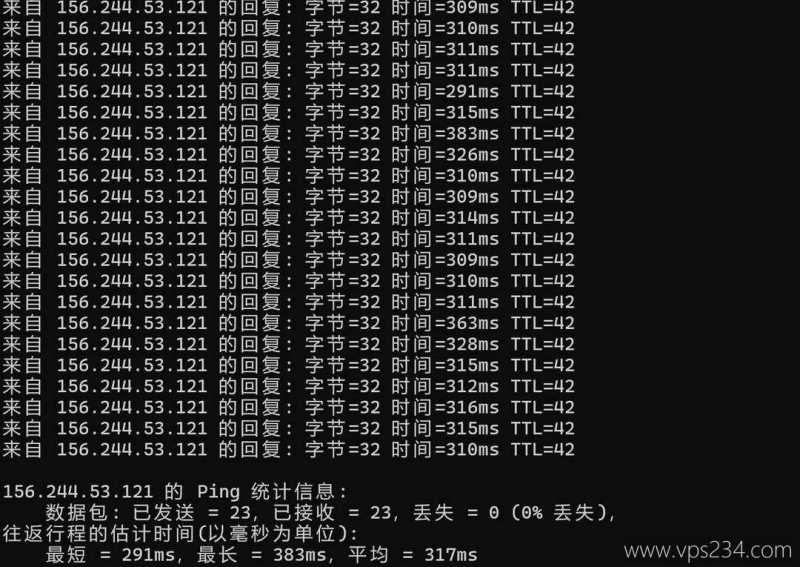 萤光云柬埔寨VPS网络测试-本地Ping平均延迟