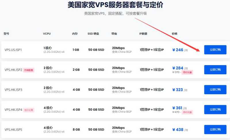 31IDC美国家宽VPS购买教程 - 套餐选择
