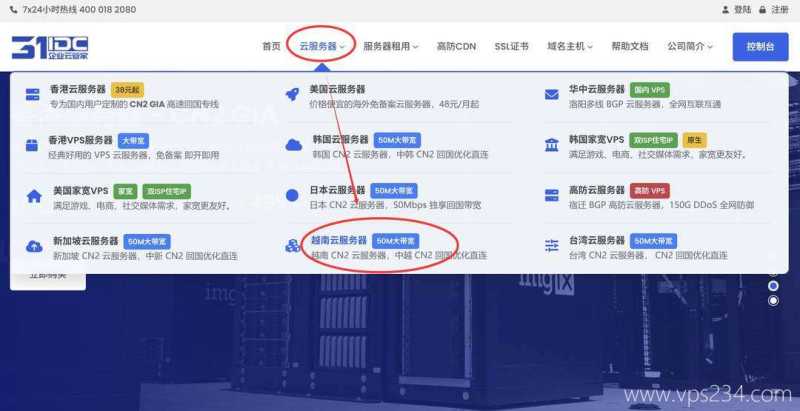31IDC越南VPS测评购买教程-入口链接