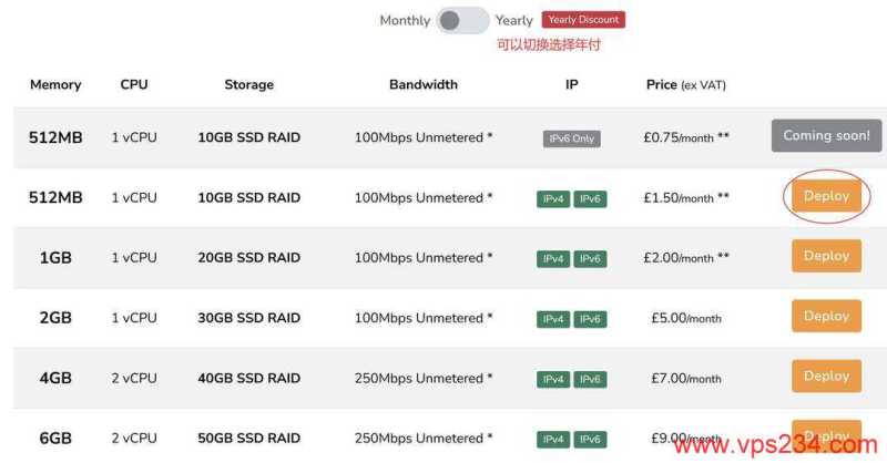 HostMedia英国VPS购买教程-套餐选择