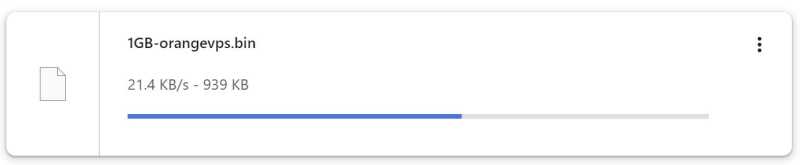 OrangeVPS新加坡VPS测评 - 下载速度测试