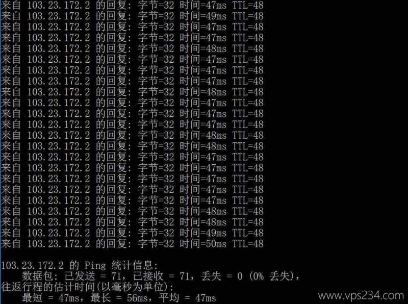XSX香港VPS测评-本地Ping平均延迟测试