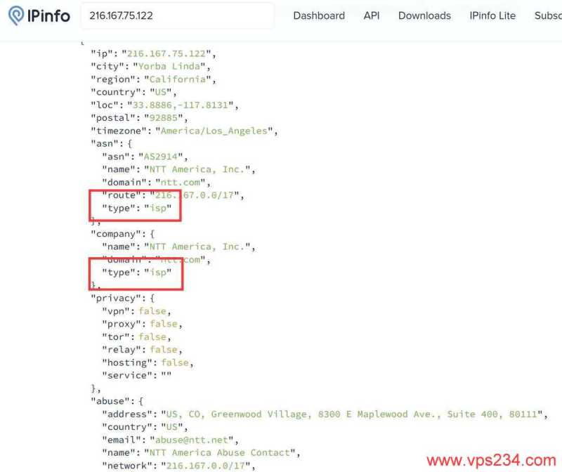 莱卡云美国家宽VPS网络测试-ISP类型IP测试
