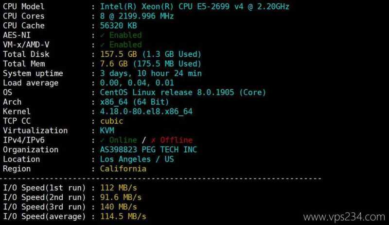 RAKsmart美国VPS测评-性能和速度测试