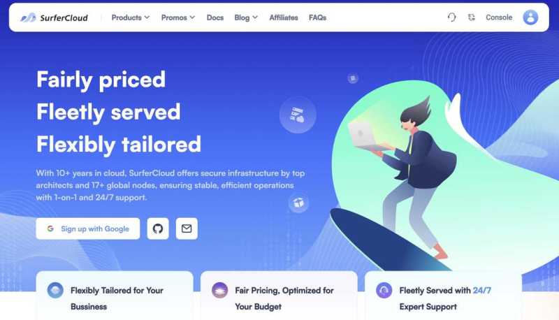 SurferCloud：英国VPS测评-伦敦机房-价格便宜