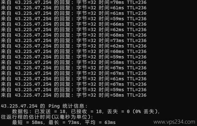 恒创主机香港大带宽服务器网络测试-本地Ping平均延迟