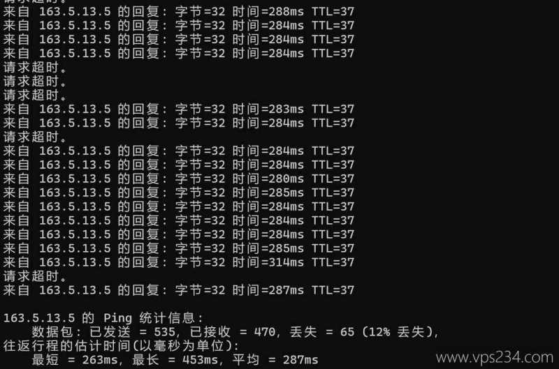 荫云法国家宽VPS网络测试-本地Ping平均延迟