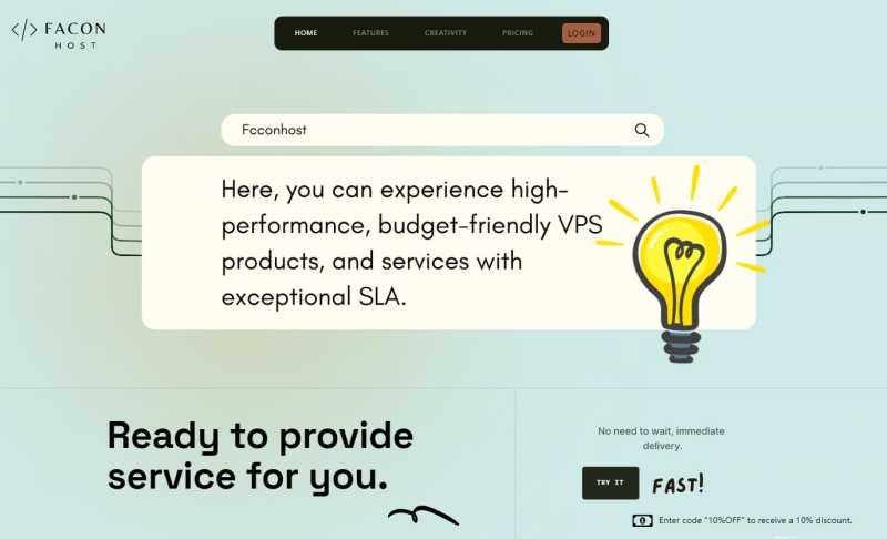 Faconhost：香港VPS推荐 - CN2线路 - 低至2英镑/月