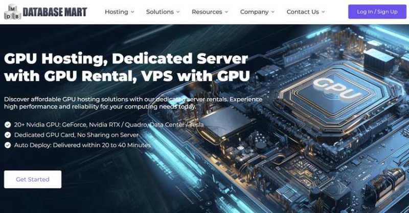 Database Mart：GPU VPS服务器 - 美国机房 - 性能强劲