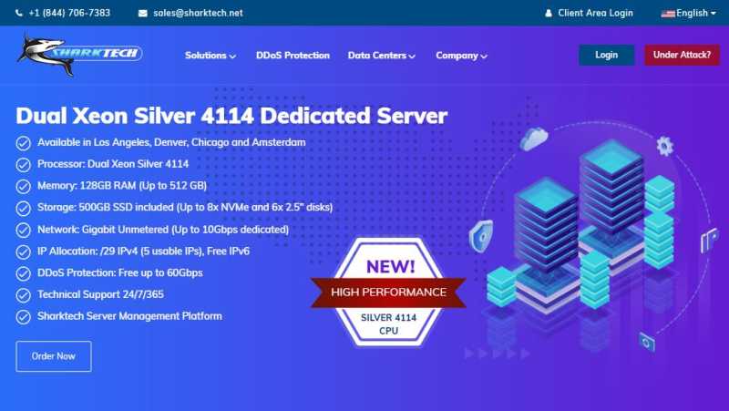Sharktech：荷兰VPS测评 - 1000Mbps带宽 - 免费DDoS防护