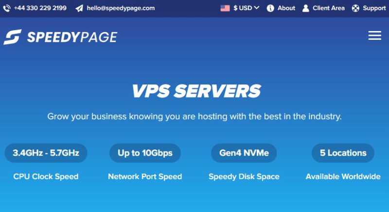 SpeedyPage：英国VPS怎么样测评介绍