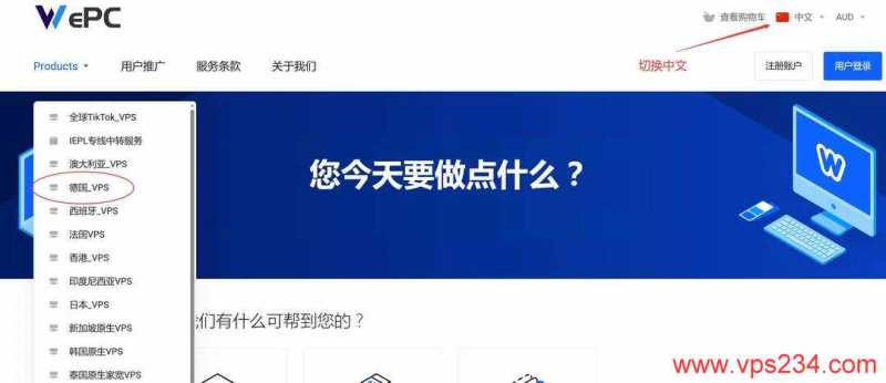 WePC德国VPS购买教程-节点选择