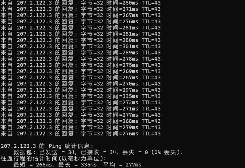 Layer新加坡VPS测评 - 本地Ping平均延迟效果