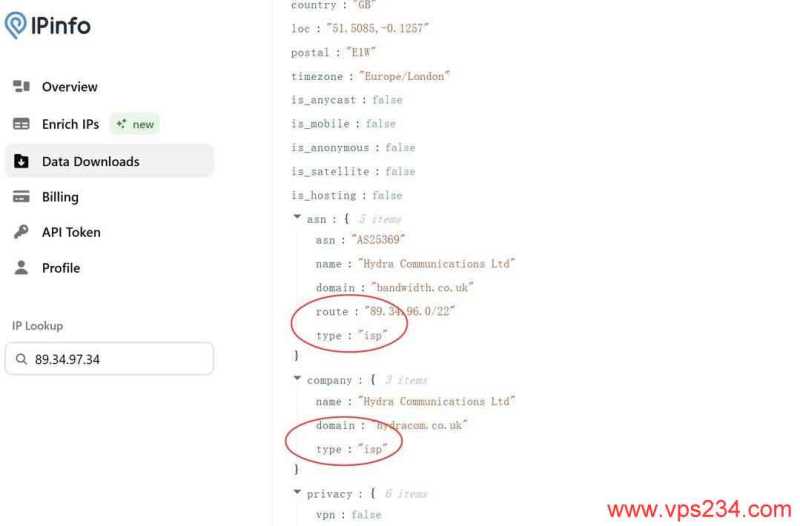 ToToTel英国家宽VPS测评-双ISP类型IP测试