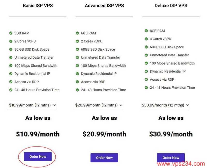 Server Gigabit马来西亚家宽VPS购买教程-套餐选择