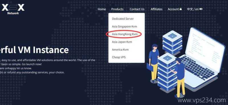 XSX香港VPS购买教程-入口链接