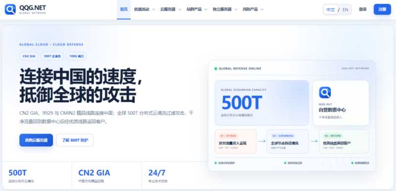 QQG.NET:中国直连优化VPS,100Mbps不限流量年付$12.99,三网直连优化线路