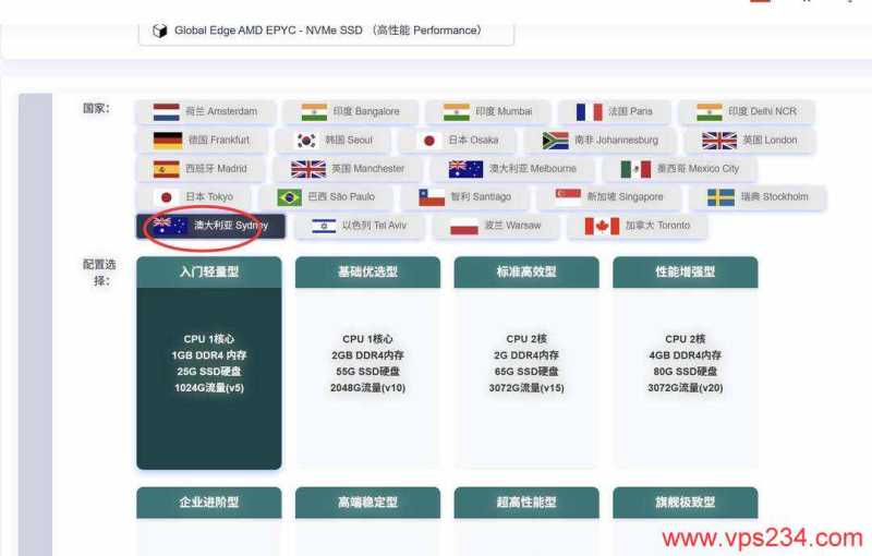欧路云澳大利亚VPS购买教程-节点选择
