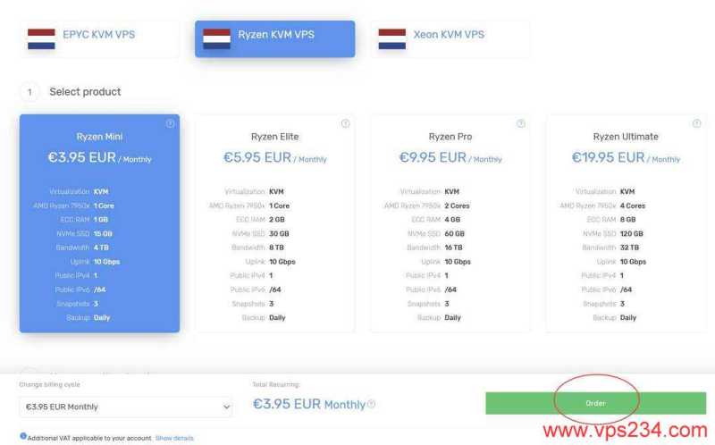 QDE荷兰VPS购买教程-配置选择