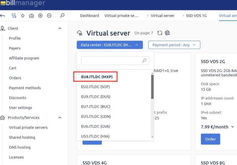 ITLDC意大利VPS购买教程