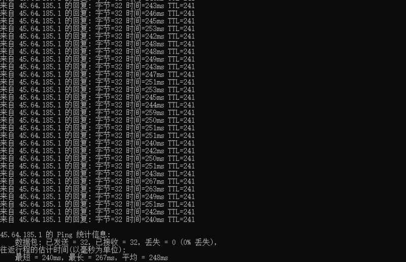 ZoroCloud泰国独立服务器测评 - 本地Ping平均延迟效果