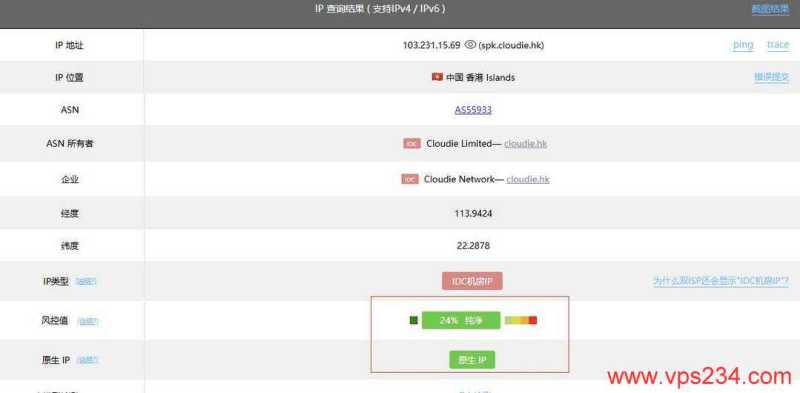 UQIDC香港VPS测评-本地Ping平均延迟测试