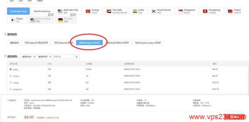 IPRaft泰国VPS购买教程-配置选择